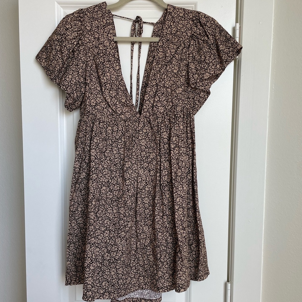 Mini Espresso Leopard Dress
